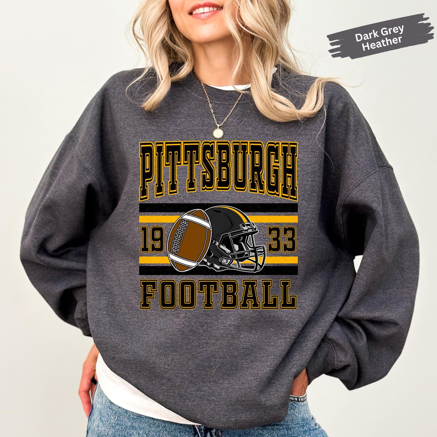 Pittsburgh Football Sweatshirt, Trendy Football Game Day Shirt, Popular Woman Sports Gear, Pittsburgh Football Tee For Kids