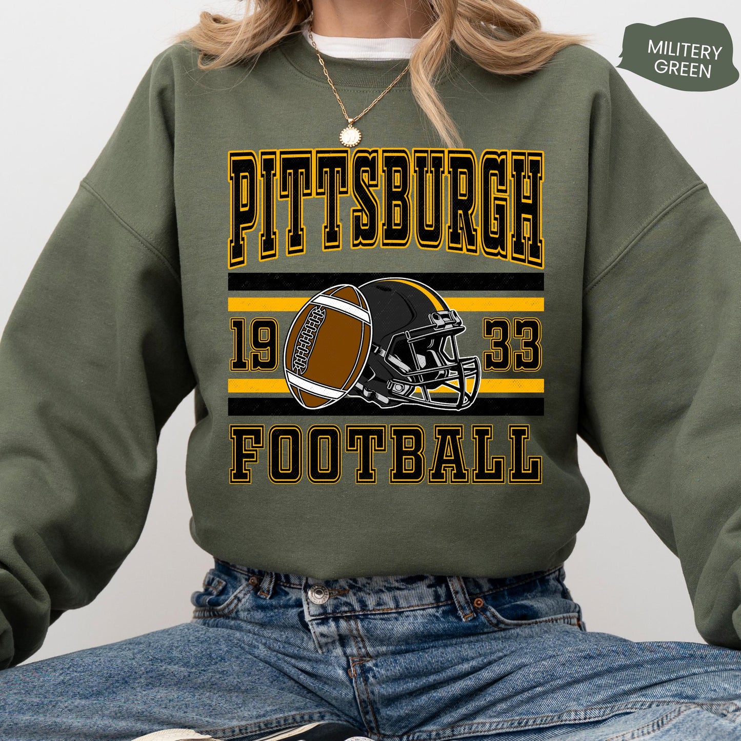 Pittsburgh Football Shirt, Vintage Pittsburgh Style 90s Sweatshirt, Graphic Tee Gift For Football Fan Sport, Game Day Shirt, Pittsburgh Fan
