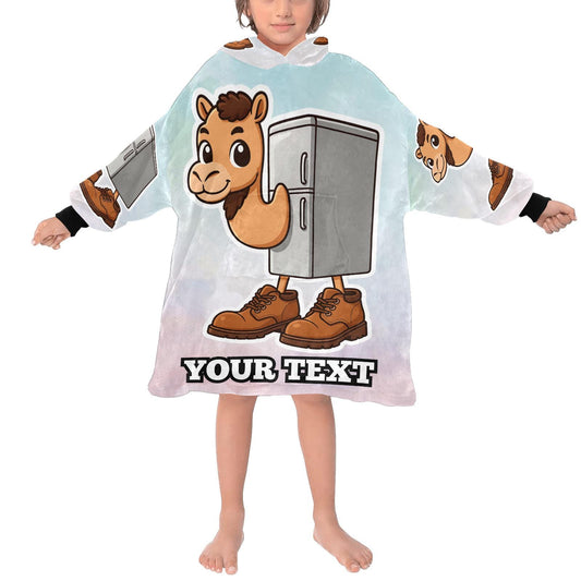 Frigo Camelo Kids Hoodie Blanket Hooded Blankets Brainrot Personalized Gift Brainrots