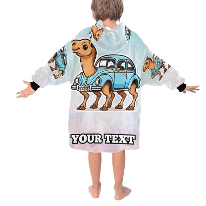 Tracotucotulu Delapeladustuz Kids Hoodie Blanket Hooded Blankets Brainrot Personalized Gift