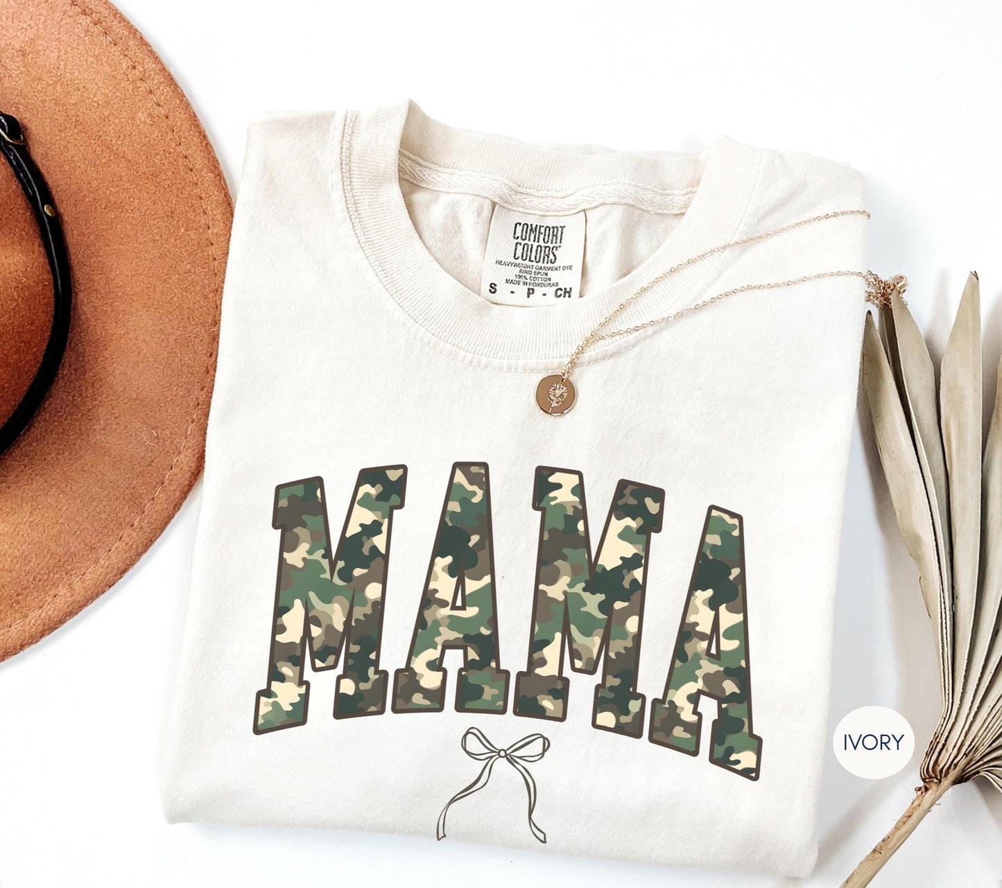 Comfort Colors® Camouflage Mama Shirt, Camo Mama Shirt, Sports Wife Shirt, Hunting Mom Shirt, Retro Mama Shirt, military mom shirt, camo tee