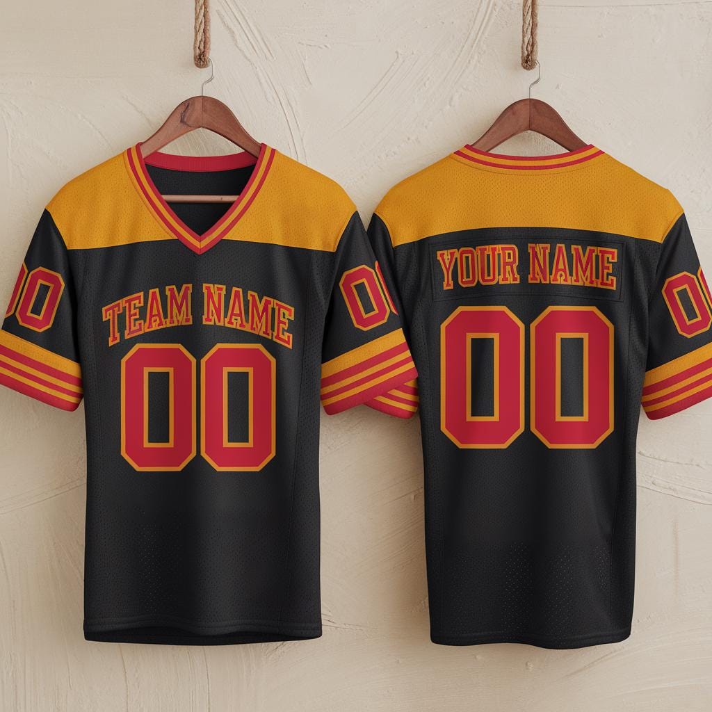 Custom Name & Number Football Jersey, Personalized Team Uniform, Football Shirts, Football Season Jersey, Game Day Outfit, Football Jersey