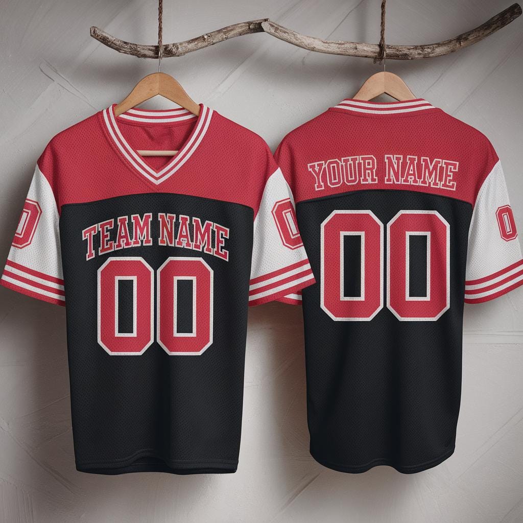 Custom Name & Number Football Jersey, Personalized Team Uniform, Football Shirts, Football Season Jersey, Game Day Outfit, Football Jersey