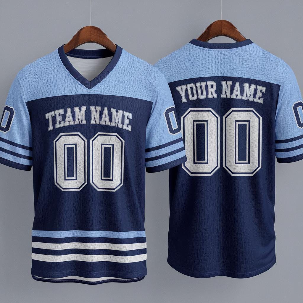 Custom Name & Number Football Jersey, Personalized Team Uniform, Football Shirts, Football Season Jersey, Game Day Outfit, Football Jersey