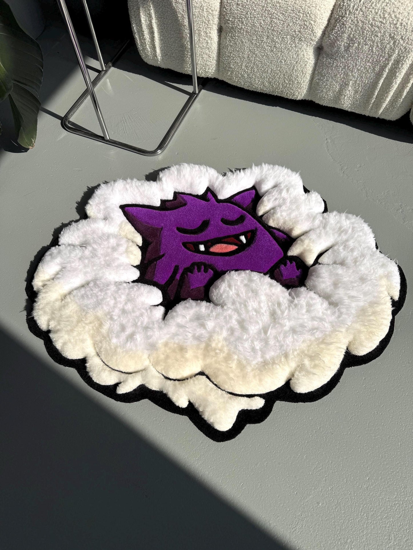 3D Tufted Cartoon Rug: Fluffy Clouds, Handmade Kids Decor