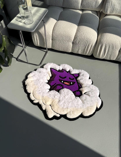 3D Tufted Cartoon Rug: Fluffy Clouds, Handmade Kids Decor