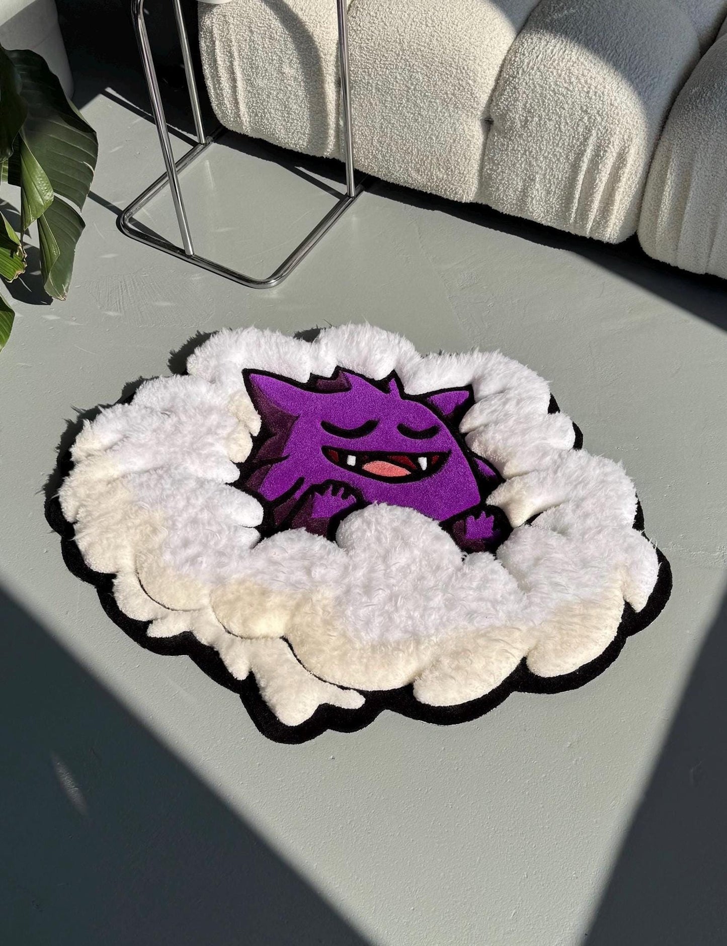 3D Tufted Cartoon Rug: Fluffy Clouds, Handmade Kids Decor