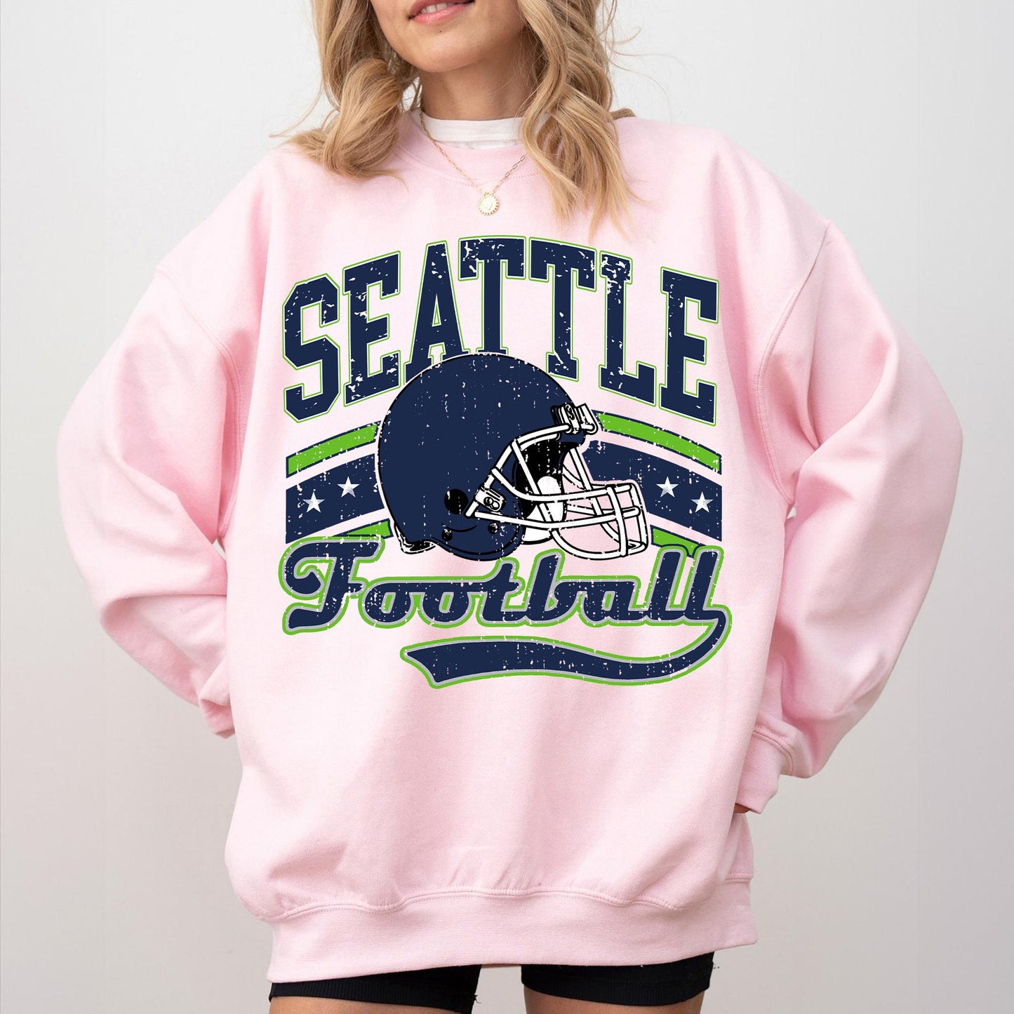Retro 90s Style Seattle Football Sweatshirt, Game Day Shirt, Seattle Team Football Shirt, Sunday Seattle, Seattle Football