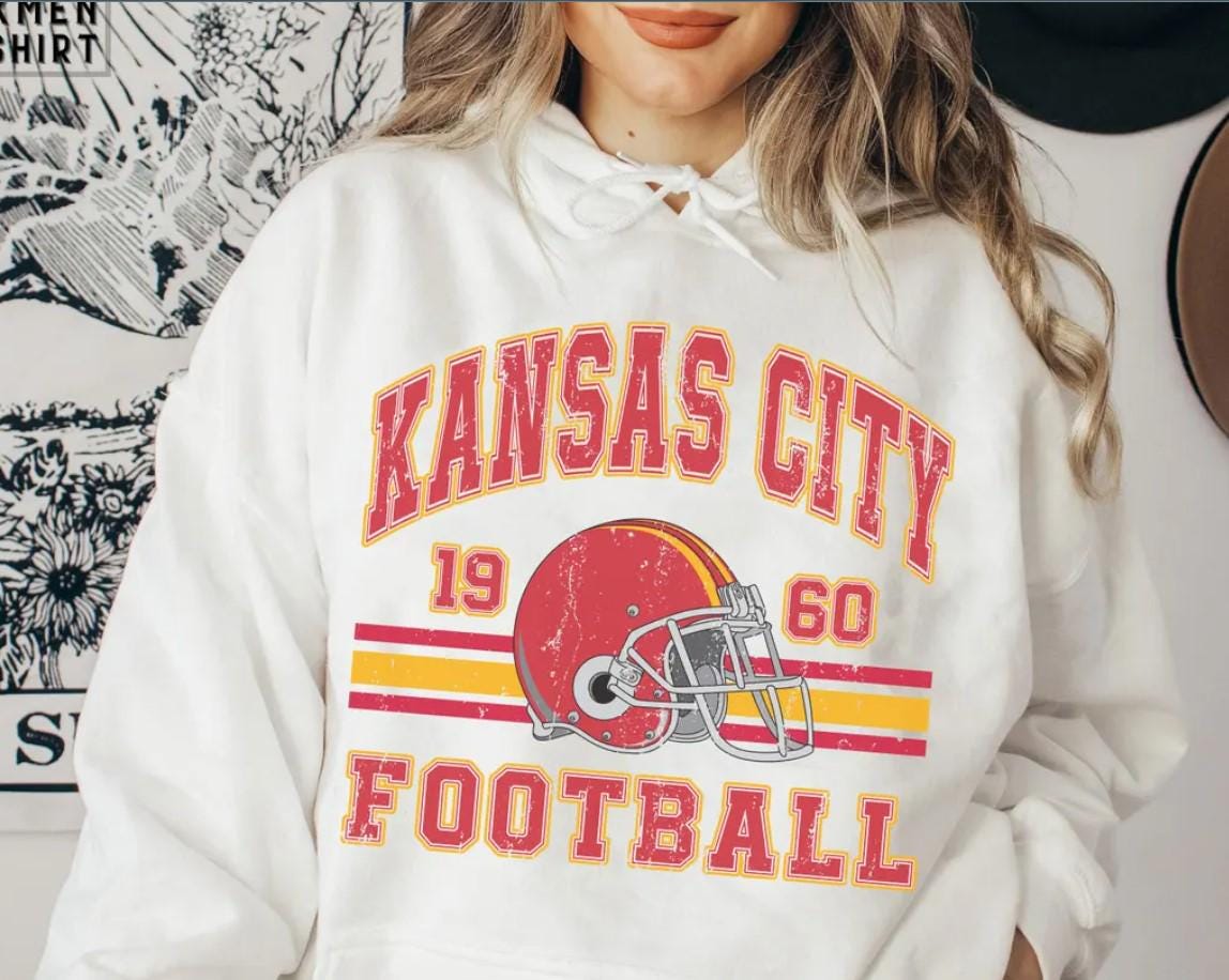 Kansas City Football Retro Style Shirt, Kansas City Football Crewneck Sweatshirt, Football Shirt, Kansas City Fan Gifts