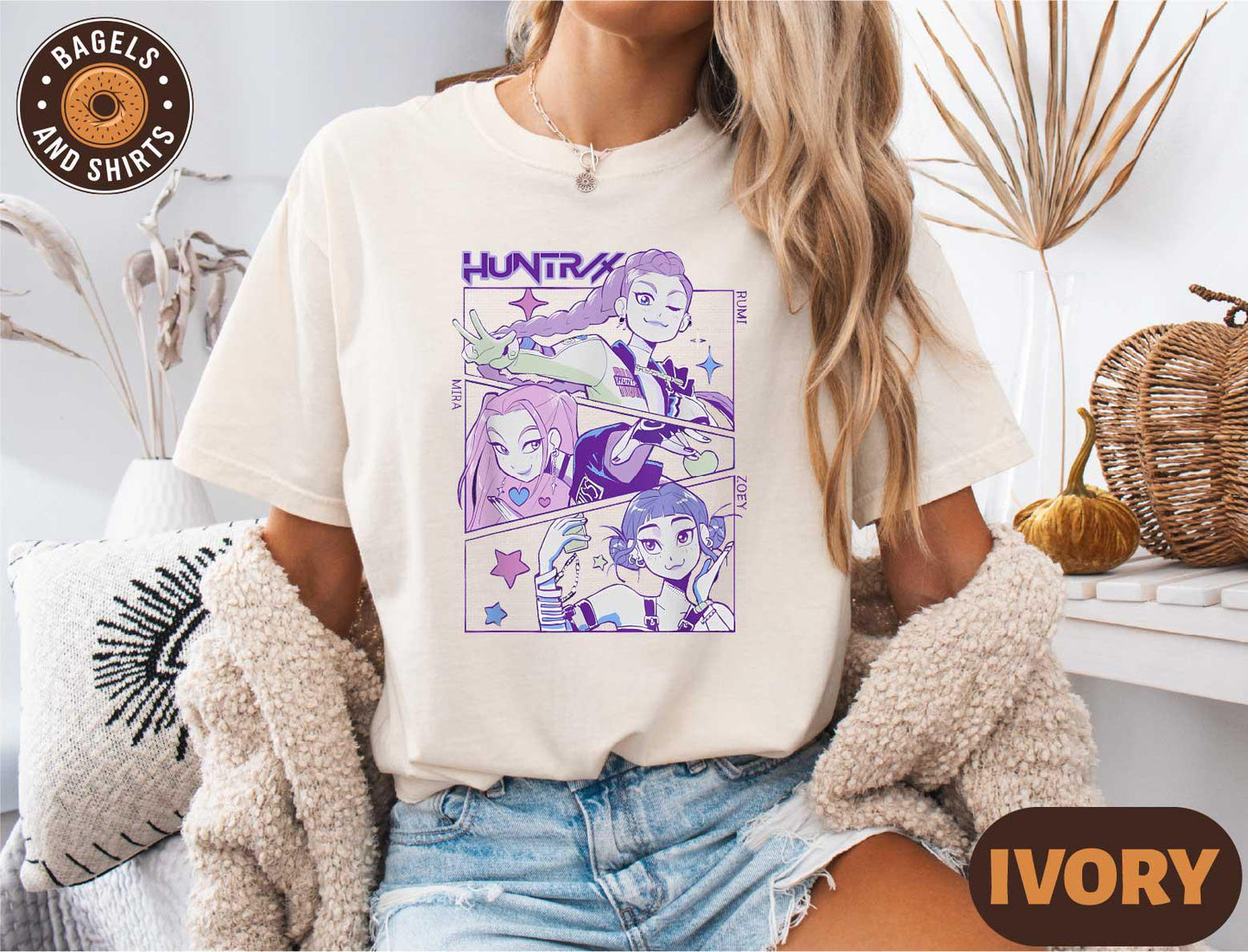 K-Pop Demon Hunters Shirt, Huntrix T-shirt, Demon Hunter Merch Sweatshirt, Anime K-Pop Movie Shirt, Demon Hunters Fan Tee, K-pop Lover Gift