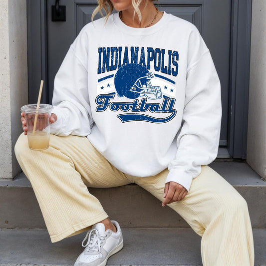 Indianapolis Football Shirt For Him, Vintage Indianapolis Sweatshirt, Indianapolis Football Retro Gift, Indianapolis Gift For Her