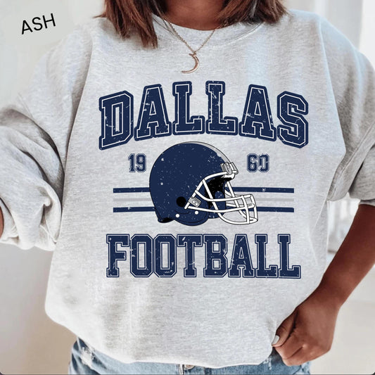 Dallas Football Vintage Style Sweatshirt T-Shirt,Dallas Football Shirt,Cowboy Sweatshirt,Dallas Shirt,Football Shirt,Dallas Fans Gift