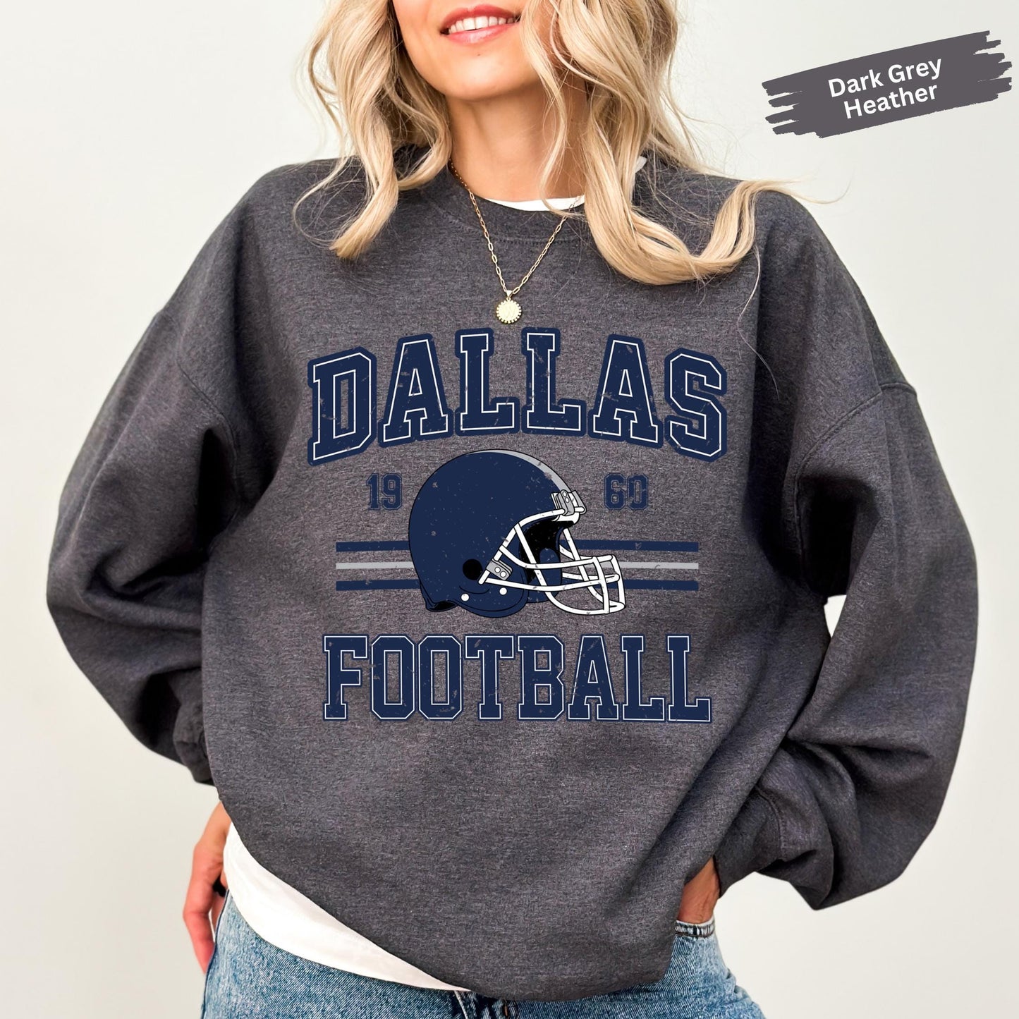 Dallas Football Vintage Style Sweatshirt T-Shirt,Dallas Football Shirt,Cowboy Sweatshirt,Dallas Shirt,Football Shirt,Dallas Fans Gift