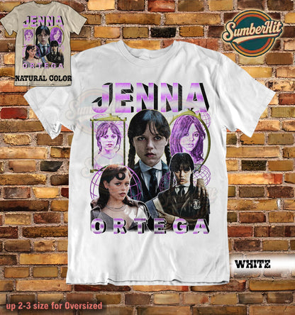 Jenna Ortega Bootleg Graphic Tee Shirt, Halloween T-Shirt