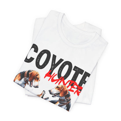 Coyote Hunter Graphic Tee: Outdoorsmen Wildlife Shirt