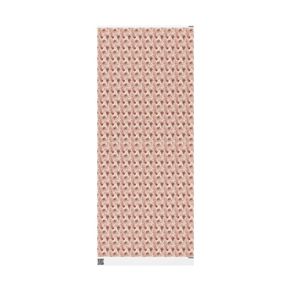 Watercolor Baptism Wrapping Paper Christian Coquette Style | Elegant Gift Wrap for Baby Girl Christening Ceremony #5