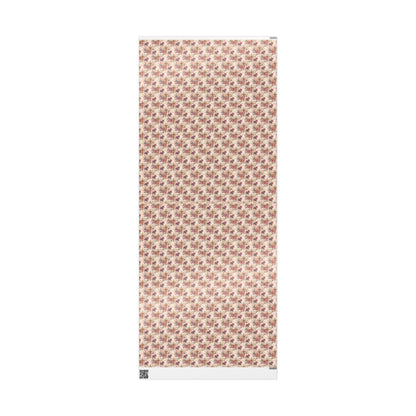 Watercolor Coquette Baptism Wrapping Paper | Christian Christening Gift Wrap for Baby Girl #14