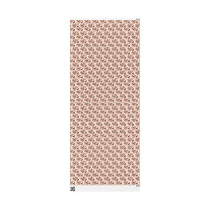Watercolor Coquette Baptism Wrapping Paper | Christian Christening Gift Wrap for Baby Girl #14