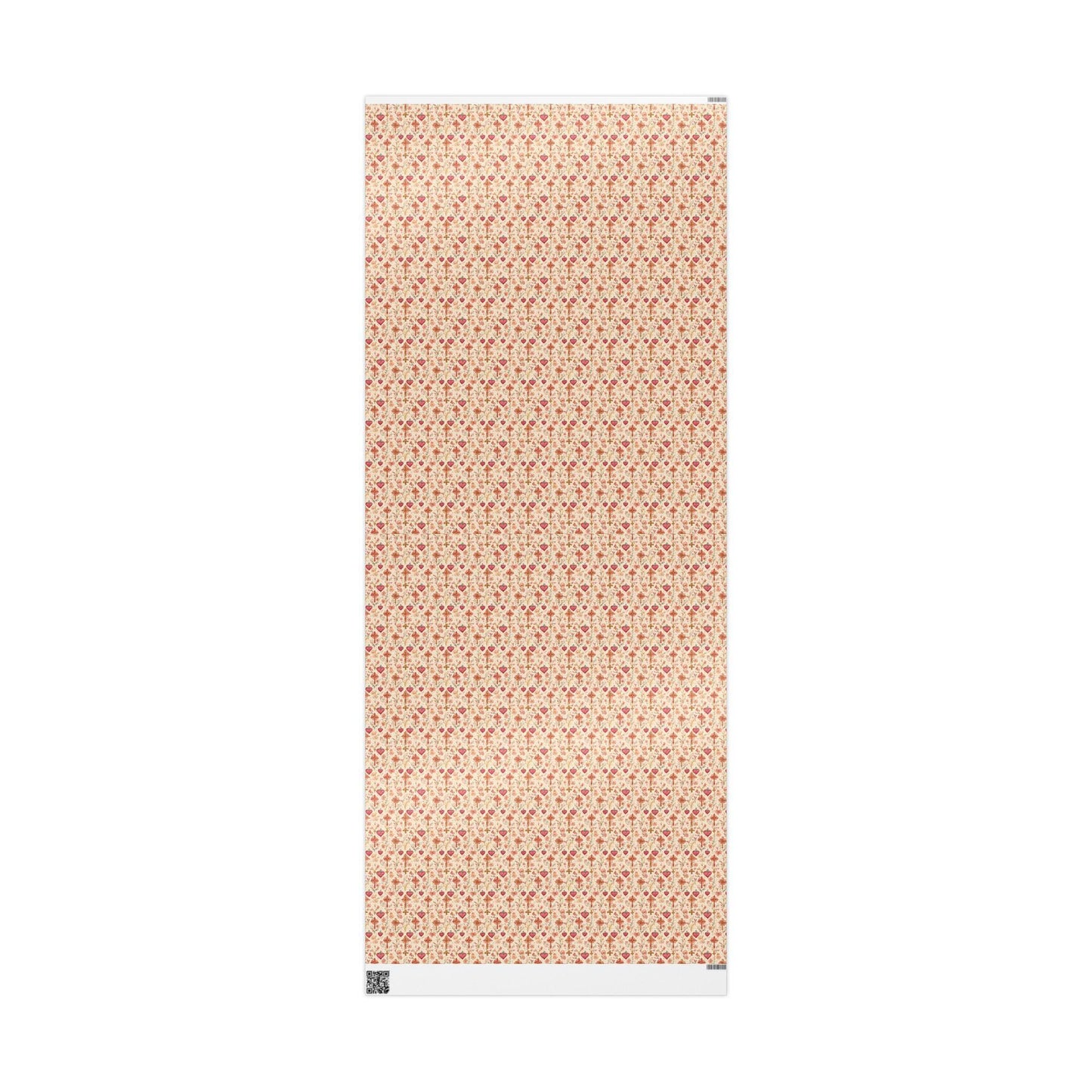 Christian Wrapping Paper for Baptism | Watercolor Coquette Gift Wrap | Christening Present Paper for Baby Girls #6
