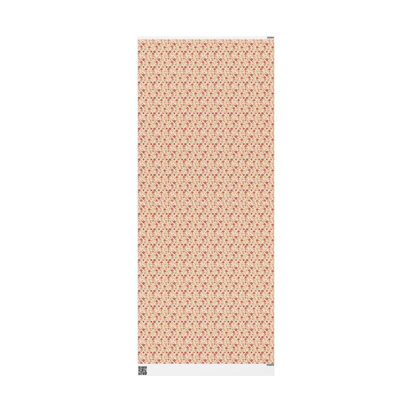 Christian Wrapping Paper for Baptism | Watercolor Coquette Gift Wrap | Christening Present Paper for Baby Girls #6