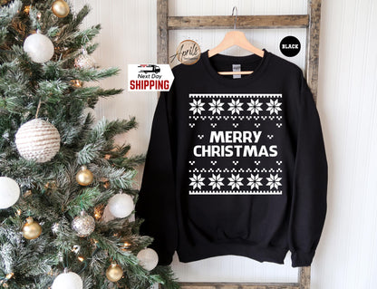 Merry Christmas Sweatshirt: Holiday Season Party Hoodie