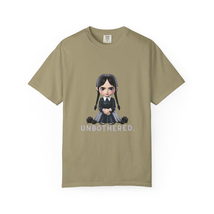 Unbothered Wednesday Addams Inspired T-Shirt | ADULT Gothic Aesthetic Comfort Colors Tee | Spooky Season Streetwear Unisex Shirt