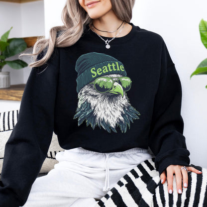 Seattle Football Sweatshirt, Retro Sports Fan Shirt, Game Day Gift Tee, Seattle Mascot Sweatshirt, Seattle Football Fan, Seattle Team Shirt