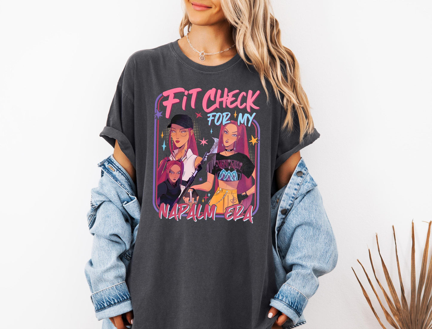 Fit Check for My Napalm Era Comfort T Shirts, Kpop Mira Shirt, Kpop Demon Hunters Tee, Huntrix Girl T-Shirt, Kpop Movie Fan Gift