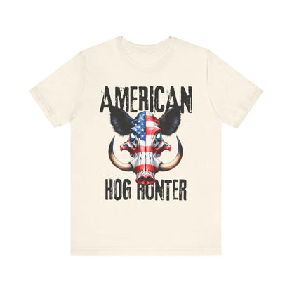 Adult American Hog Hunter Tee: Soft Graphic T-shirt for Hunters