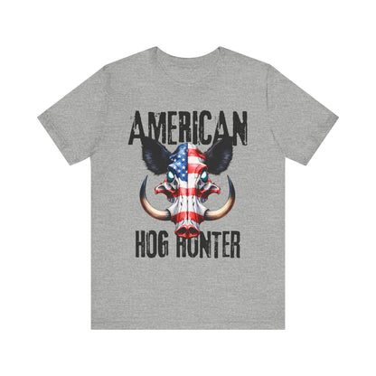 Adult American Hog Hunter Tee: Soft Graphic T-shirt for Hunters