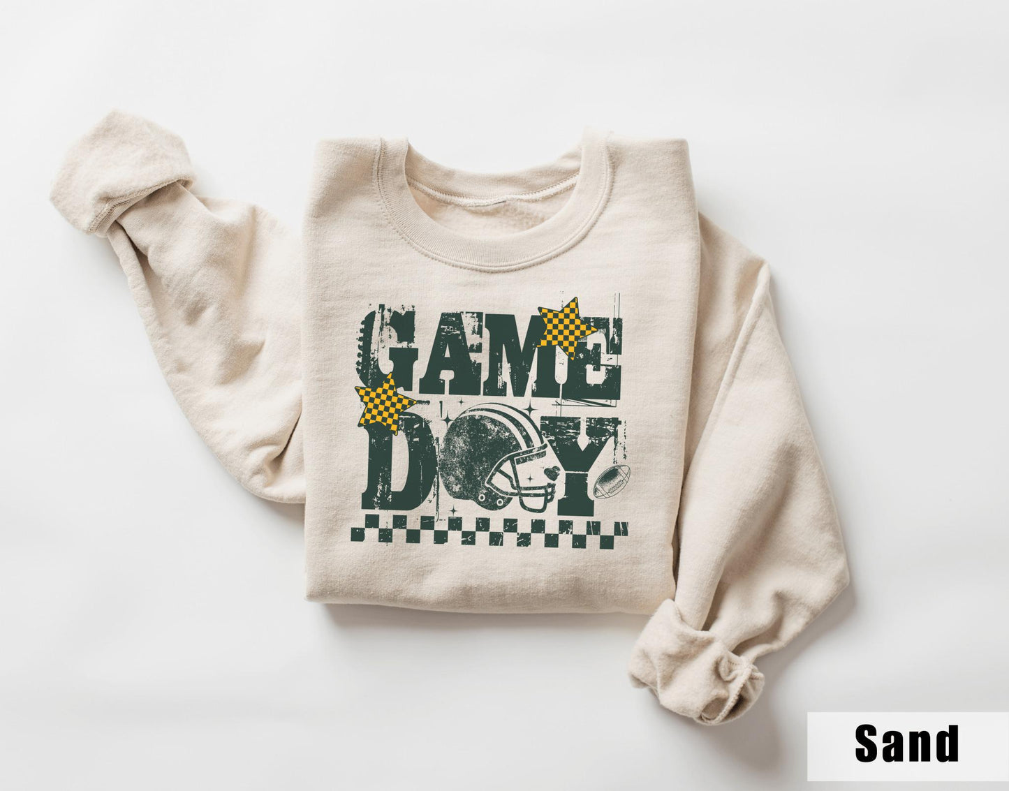 Retro Green Bay Football Sweatshirt, Trendy Green Bay Football Fan Shirts, Green Bay Shirt, Game Day Shirt, Football Crewneck Sweatshirt