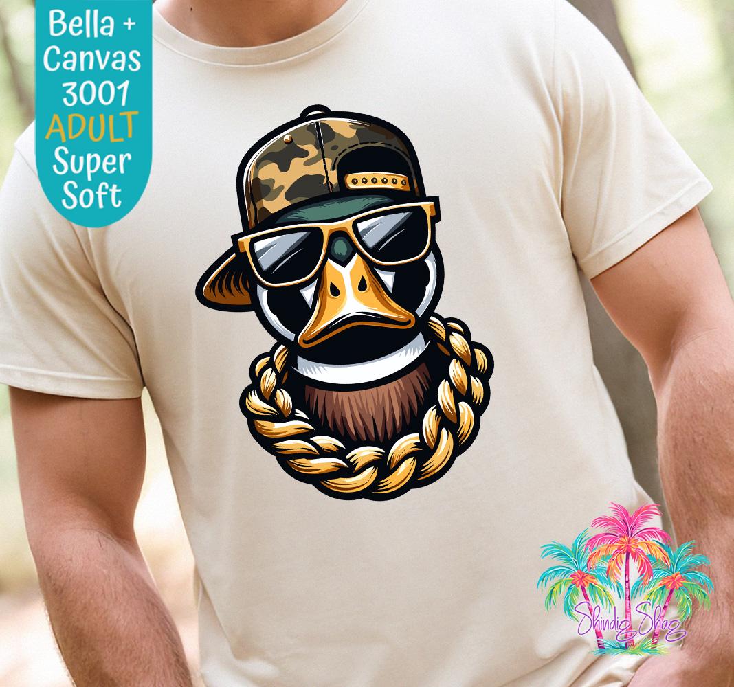 Adult Unisex Short Sleeve Tee: Mallard Duck Graphic T-shirt, Gift for Duck Hunters, Outdoorsman