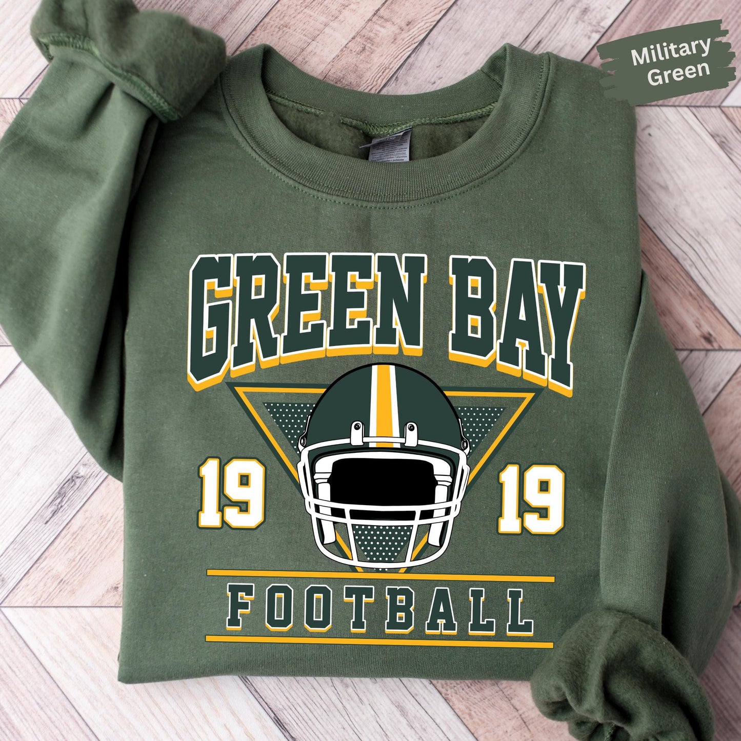 Vintage Green Bay Football Sweatshirt, Green Bay Football Shirt, Green Bay Mascot Sweatshirt, Retro Sports Fan Shirt, Game Day Gift T-Shirt