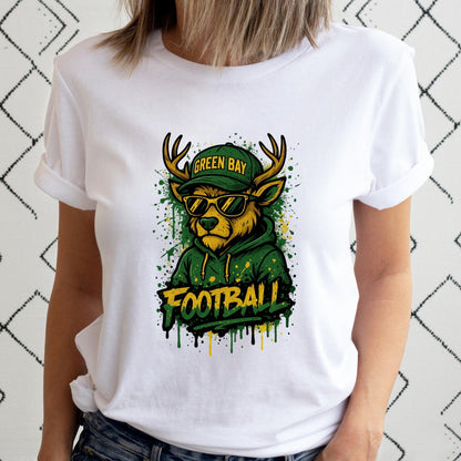 Green Bay Football Sweatshirt, Retro Sports Fan Shirt, Trendy Game Day Gift Tee, Green Bay Mascot Sweatshirt, Green Bay Football Fan Shirt