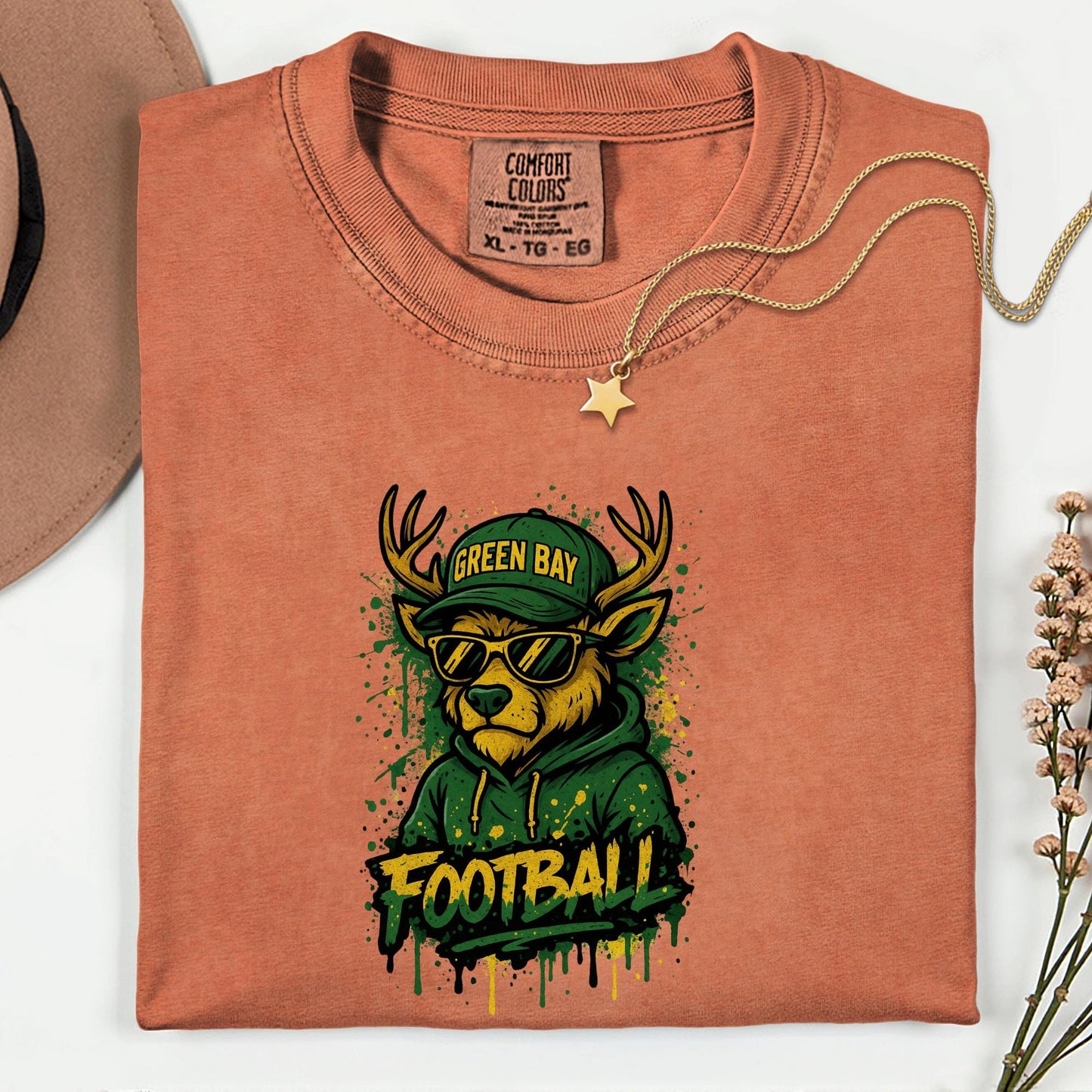 Green Bay Football Sweatshirt, Retro Sports Fan Shirt, Trendy Game Day Gift Tee, Green Bay Mascot Sweatshirt, Green Bay Football Fan Shirt