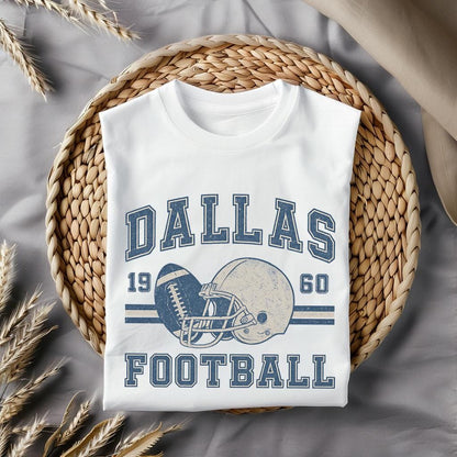 Dallas Football Retro 90s Style Sweatshirt, Dallas Football Shirt, Sunday Football Shirt, Vintage Dallas Crewneck Sweatshirt, Game Day Shirt