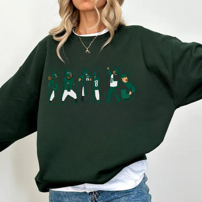 Philadelphia Football Vintage Style Sweatshirt, Philadelphia Football Shirt, Sunday Football Shirt, Philadelphia Retro Crewneck, Game Day