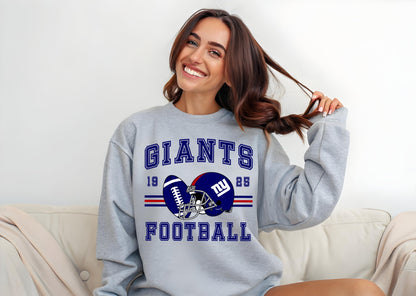 Giant Retro 90s Style Sweatshirt, New York Football Crewneck, NY Giant Shirt, New York Football Shirt, New York Fan Gift, New York Shirt