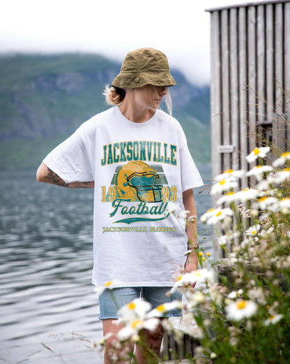 Retro Jacksonville Football 90s Style Sweatshirt, Jacksonville Football Shirt, Jacksonville Fan Shirt, Sunday Football Tee, Game Day Shirt