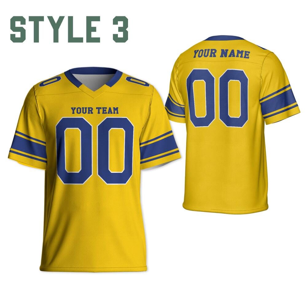 Custom Apparel for Fans and Players, Custom Famous Team Ram Football jersey Collection, Football Fan Gift, Game Day Outfit