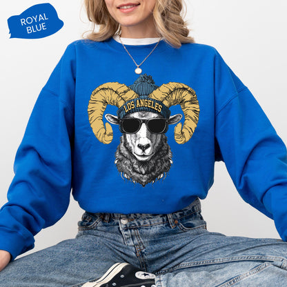 Los Angeles Team Mascot Sweatshirt, Los Angeles Football Sweatshirt, Game Day Sweatshirt, LA Game Day Sweatshirt, Retro LA Fan T-Shirt