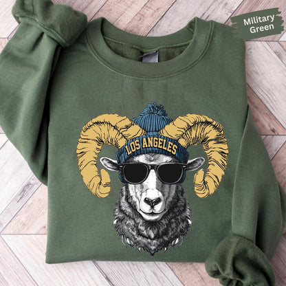 Los Angeles Team Mascot Sweatshirt, Los Angeles Football Sweatshirt, Game Day Sweatshirt, LA Game Day Sweatshirt, Retro LA Fan T-Shirt