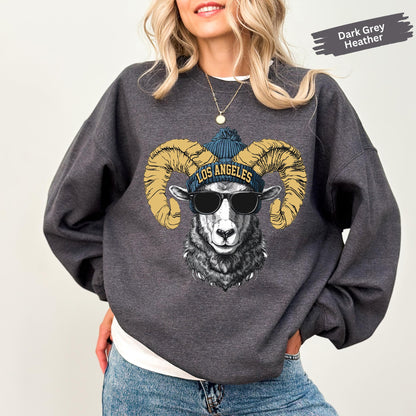 Los Angeles Team Mascot Sweatshirt, Los Angeles Football Sweatshirt, Game Day Sweatshirt, LA Game Day Sweatshirt, Retro LA Fan T-Shirt