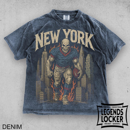 New York Giants Football T-Shirt, Vintage Football Graphic Tee, Old School Sunday Football Shirt, Giants Fan Apparel