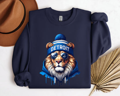 Detroit Football Sweatshirt And Hoodie, Detroit Football Sports Gear,  Detroit Game Day Shirt, Detroit Football Varsity Shirt