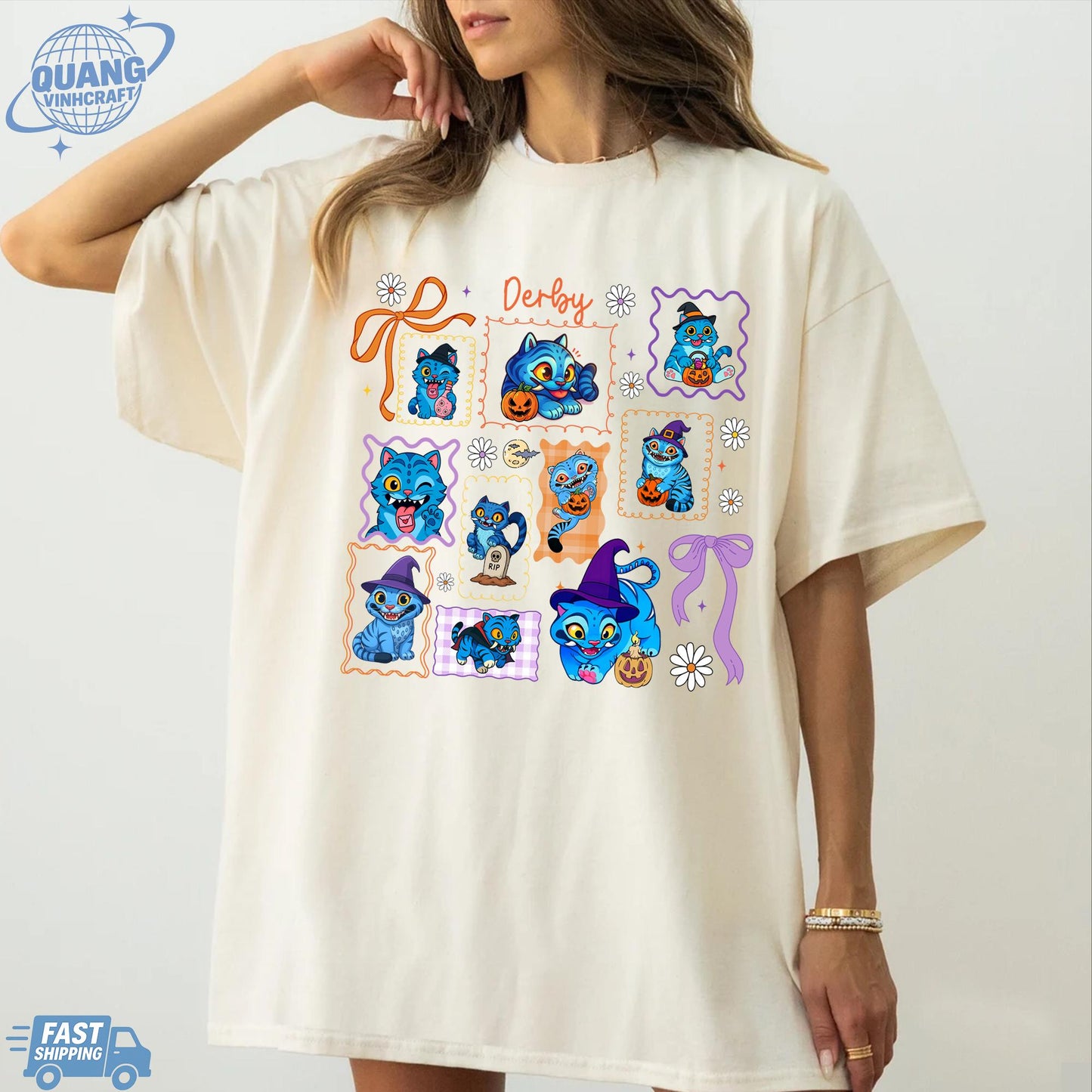 Kpop Demon Hunters Tiger Halloween Shirt, Merch Kpop Shirt, Hunters Tiger fan, Derpy Tiger And Bird Demon Hunter Tiger Tee,Cute Horror Tiger