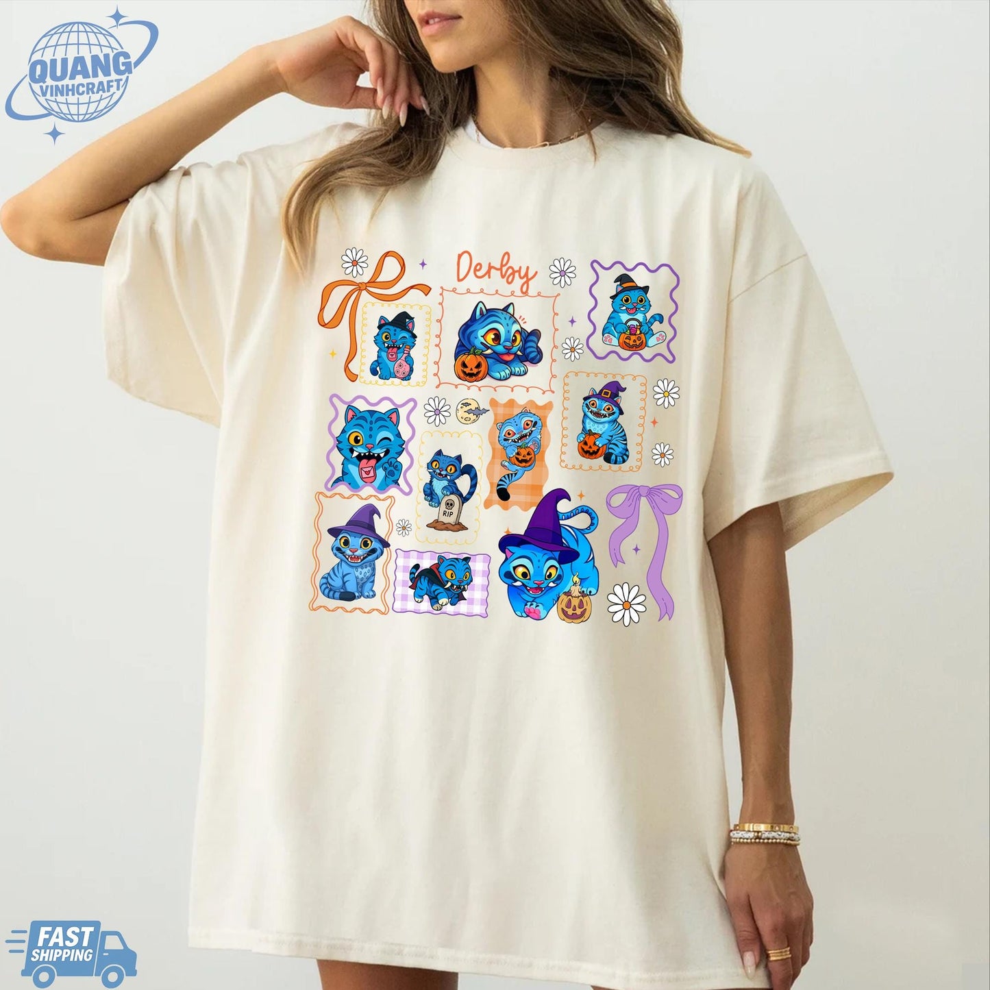 Kpop Demon Hunters Tiger Halloween Shirt, Merch Kpop Shirt, Hunters Tiger fan, Derpy Tiger And Bird Demon Hunter Tiger Tee,Cute Horror Tiger