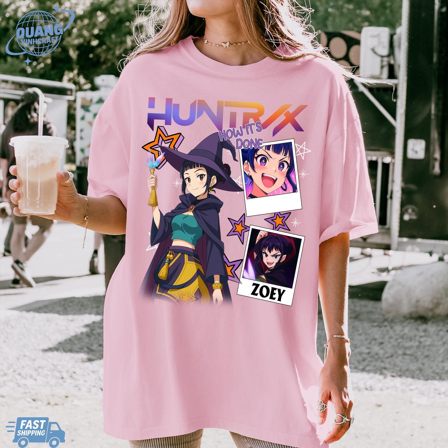Zoey Huntrix Demon Hunters Halloween T Shirts, Huntrix Girls Tshirt, Demon Hunter Merch, Gift for Kpop Fan, Derpy Tiger Shirt, Sussy