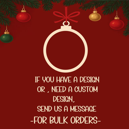 Personalized Christmas Ornaments/1st Christmas/reindeer Ornament/Xmas Decor/Wooden name cutout Ornament/2025 Ornament/Rustic Ornament