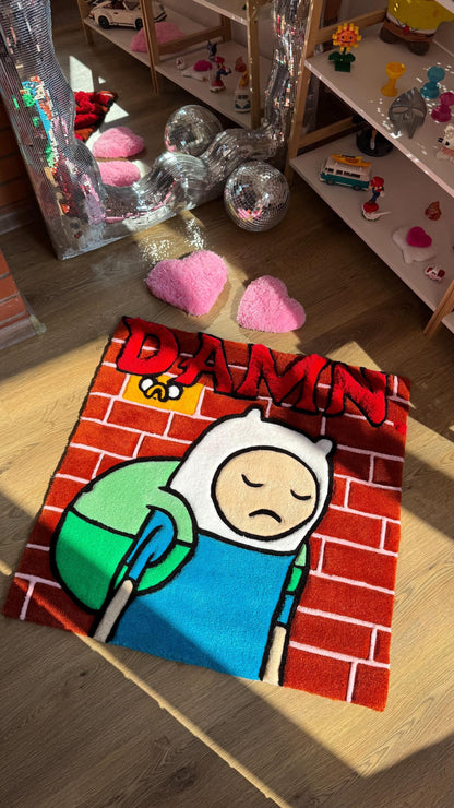 Cover Kendrick Tufted Rug – Custom Handmade Cartoon Carpet, Ramen Meme Rug, Fluffy Floor Mat, Funny Anime Decor for Bedroom or Gamer Gift